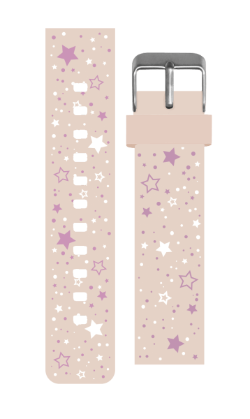 Super-G Active Pro series watchband Pink Stars 