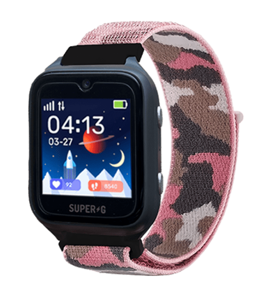 Super-G Active Pro Grey with pink bracelet